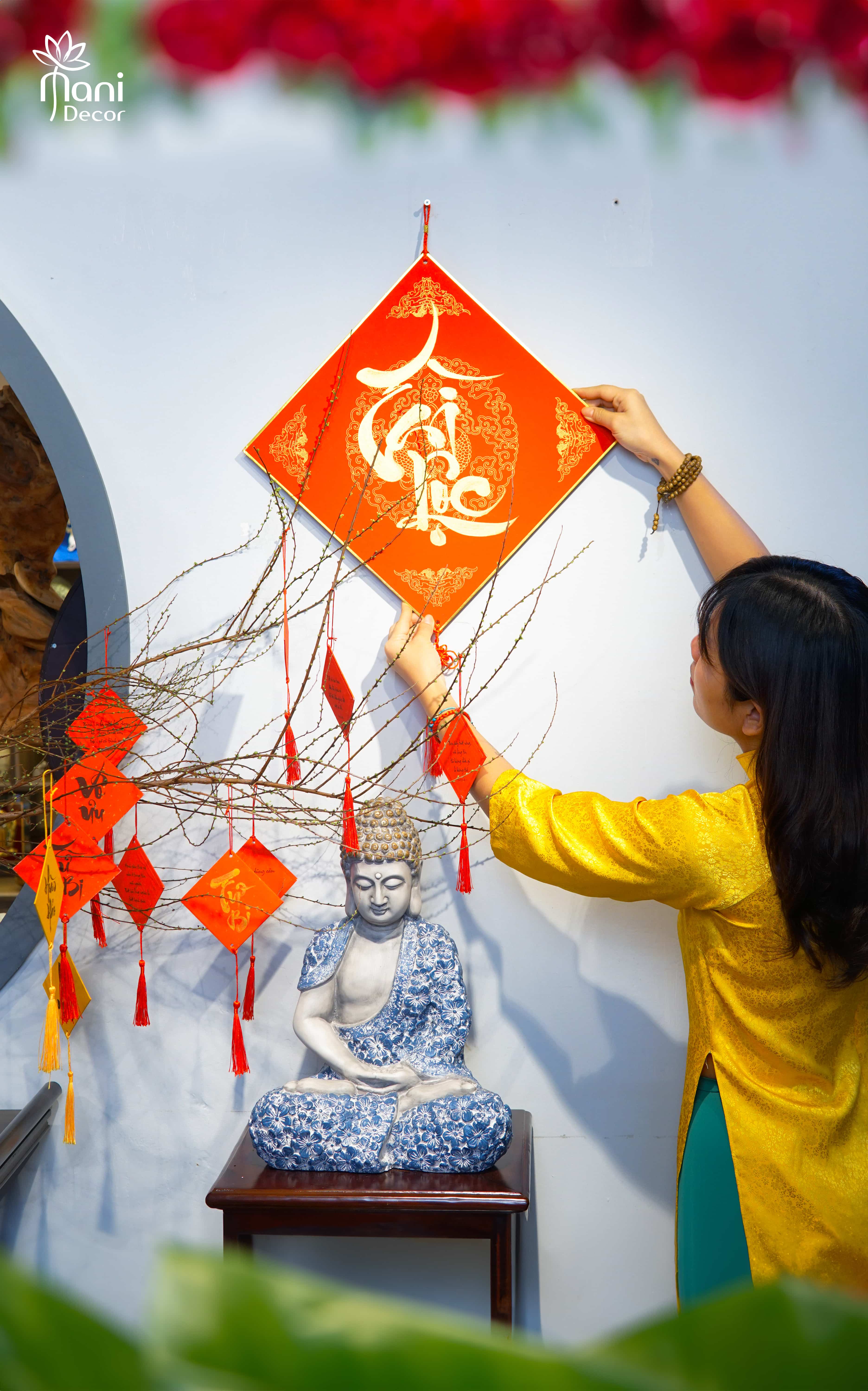 Lá Lộc Thư Pháp Viết Tay  (Theo Yêu Cầu)