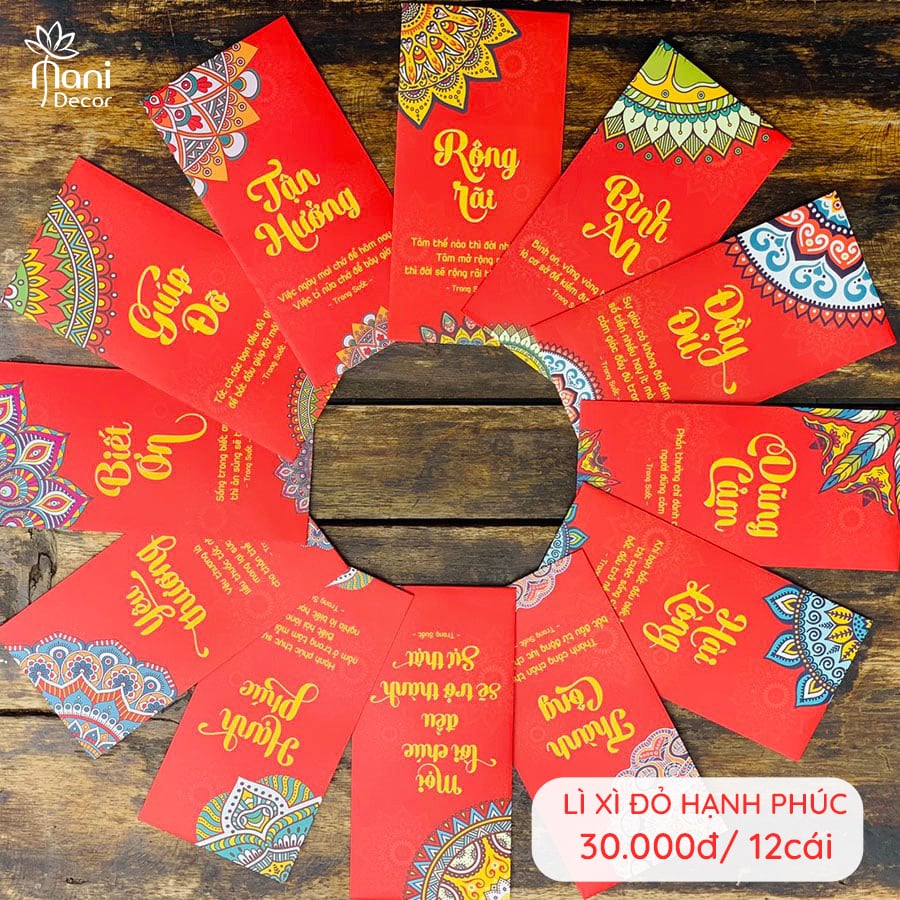 Lì Xì Trong Suốt - Năm Mới Bình An, Trí Tuệ