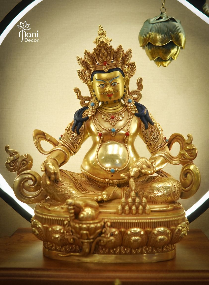 Đức Phật Zdambala kèm thư pháp