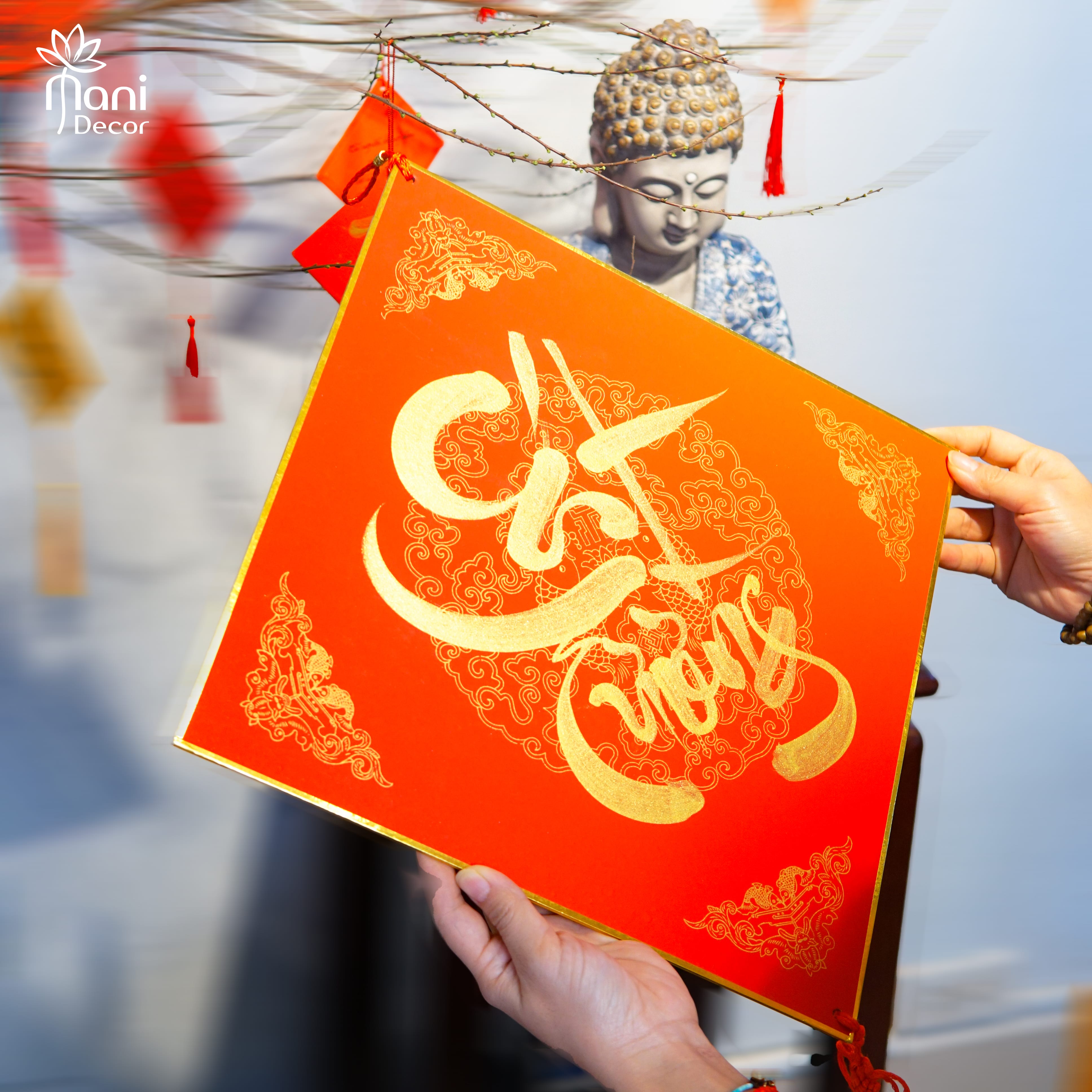 Lá Lộc Thư Pháp Viết Tay  (Theo Yêu Cầu)