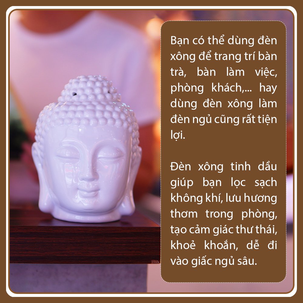 Đèn xông tinh dầu hình Phật