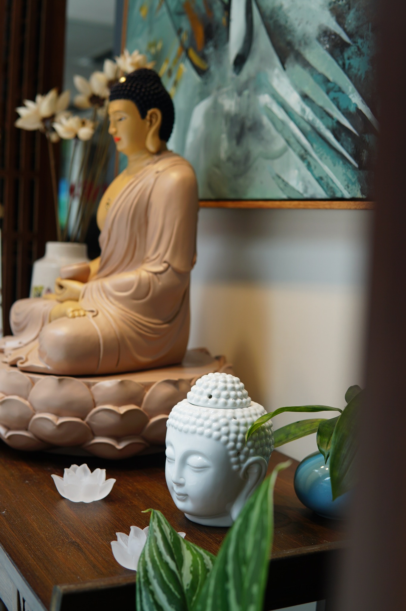 Đèn xông tinh dầu hình Phật