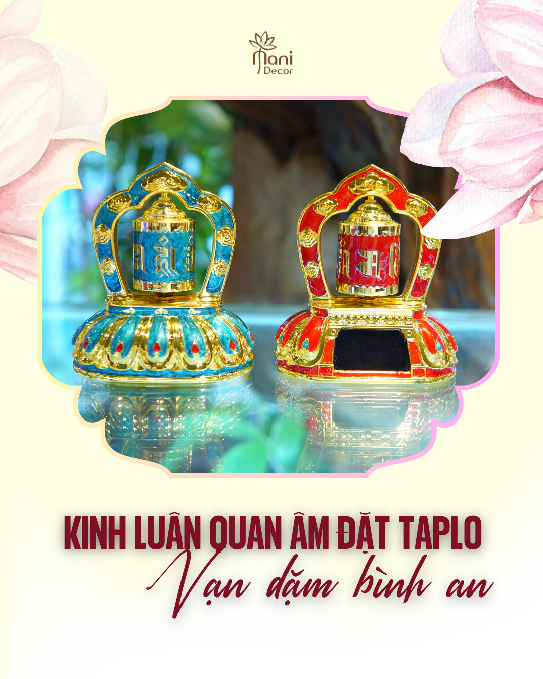 Kinh luân pin mani để bàn, taplo ô tô
