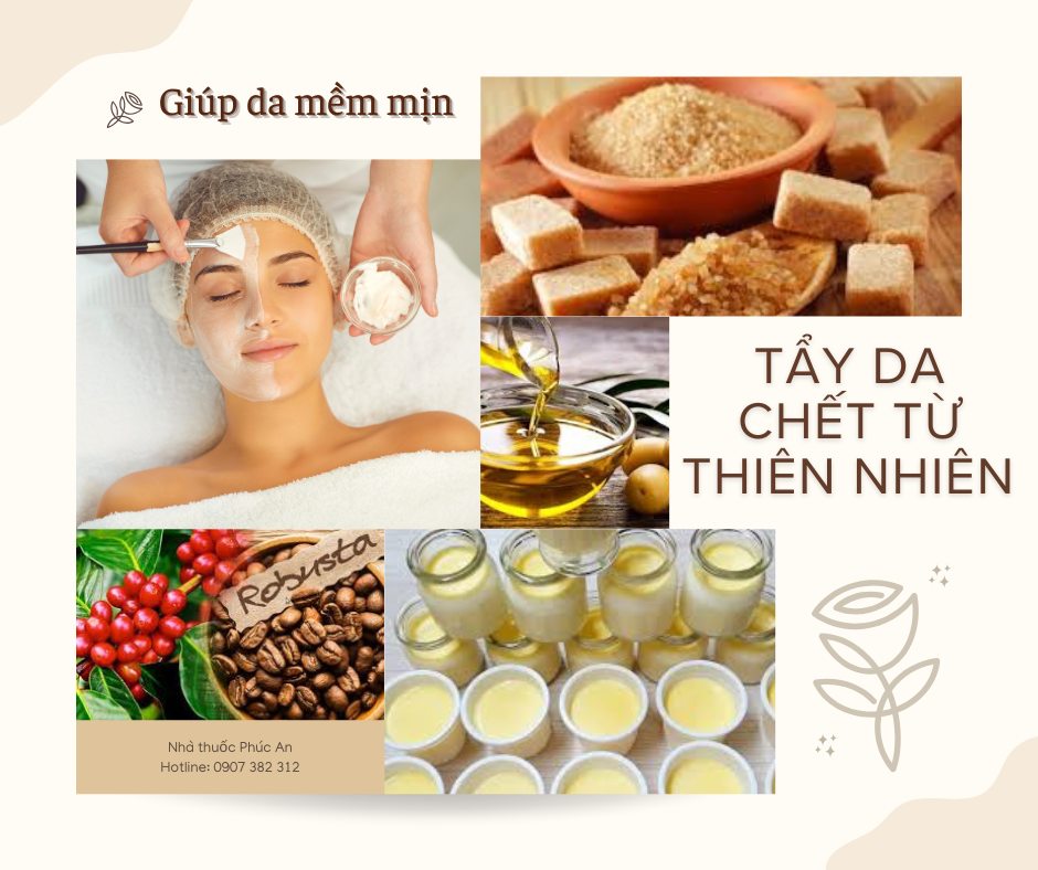 CÔNG THỨC TẨY DA CHẾT TỪ THIÊN NHIÊN