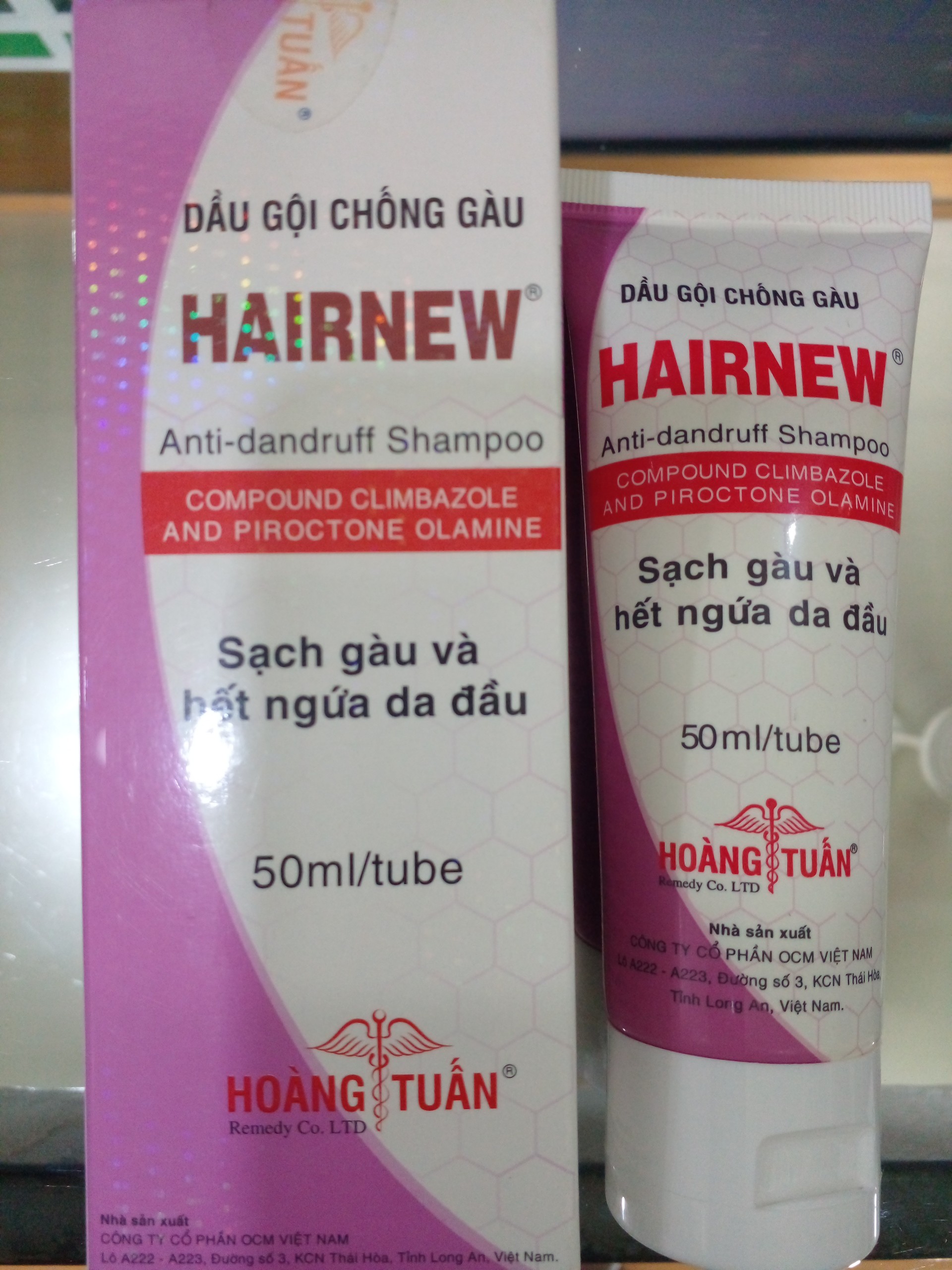 DẦU GỘI CHỐNG GÀU HAIRNEW TUÝP 50ML