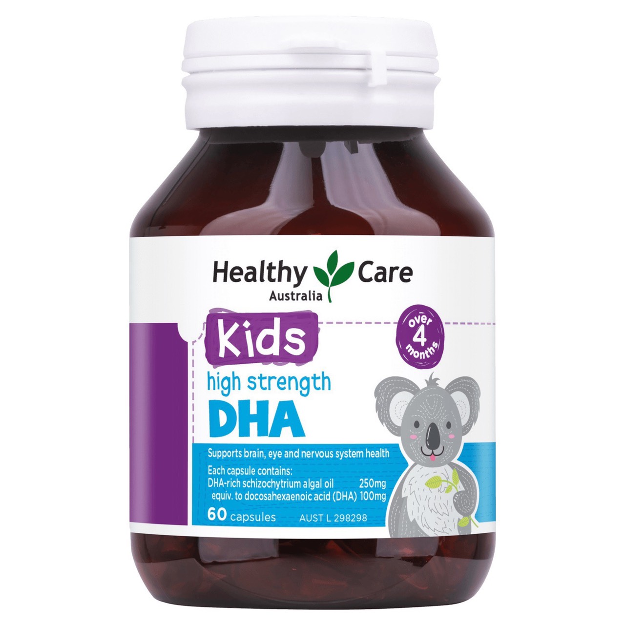 VIÊN UỐNG HEALTHY CARE KID HIGH STRENGTH DHA BỔ SUNG DHA CHO BÉ HỘP 60 VIÊN