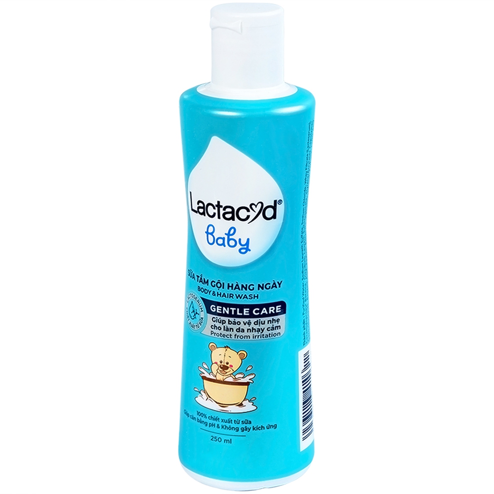 SỮA TẮM GỘI CHO BÉ HẰNG NGÀY LACTACYD BB FOR BABY 250ml