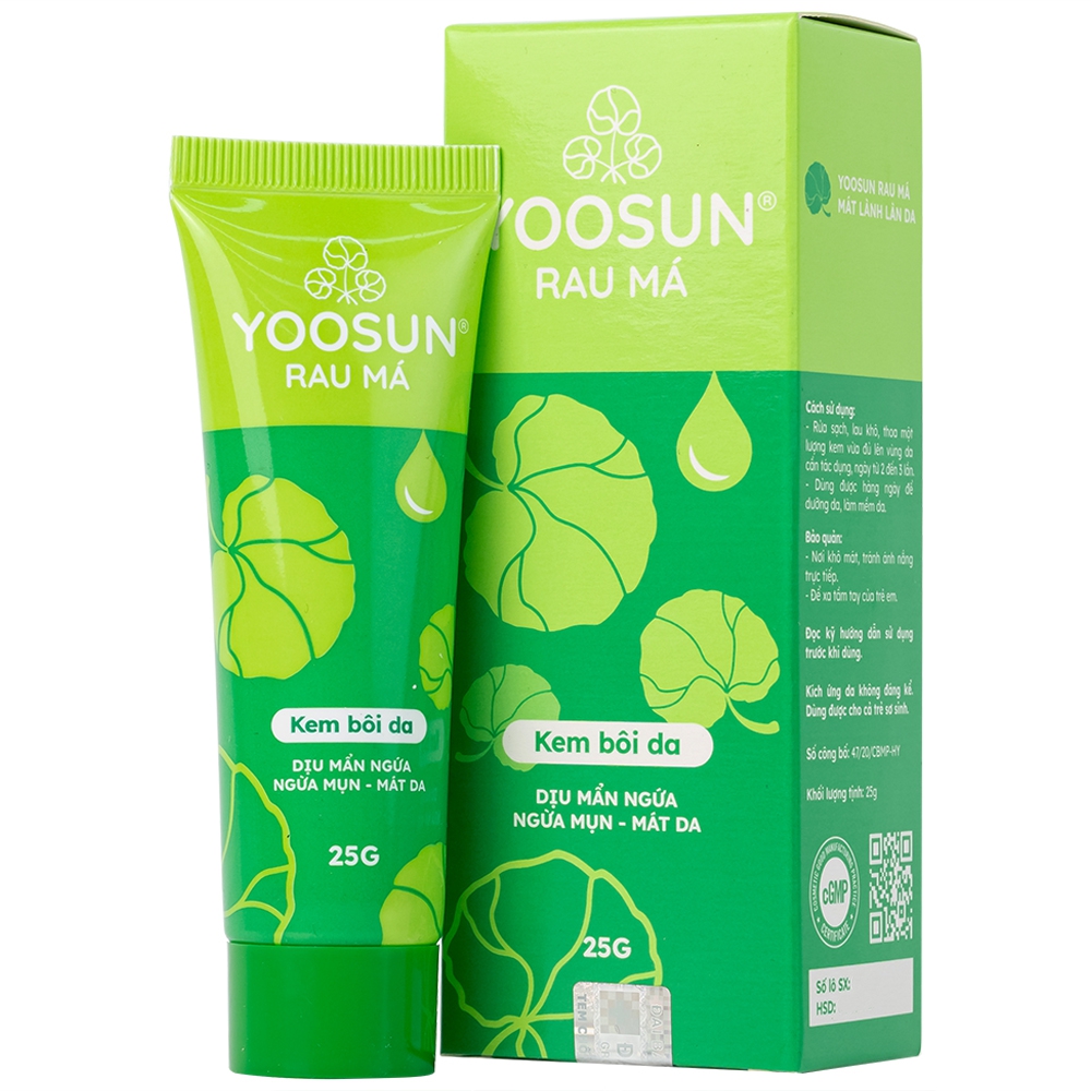 YOOSUN RAU MÁ CREAM 25GRAM KEM TRỊ RÔM SẢY VÀ NGỪA MỤN - ĐẠI BẮC