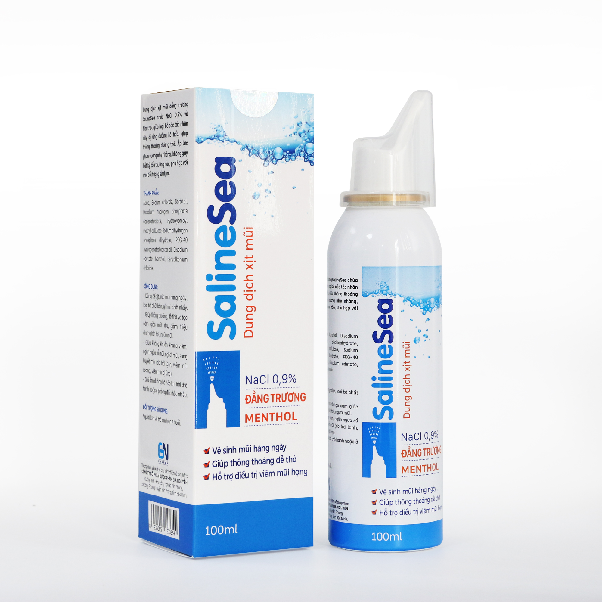 XỊT MŨI SALINESEA ( NACL 0.9% ) 100ML - VIỆT ĐỨC