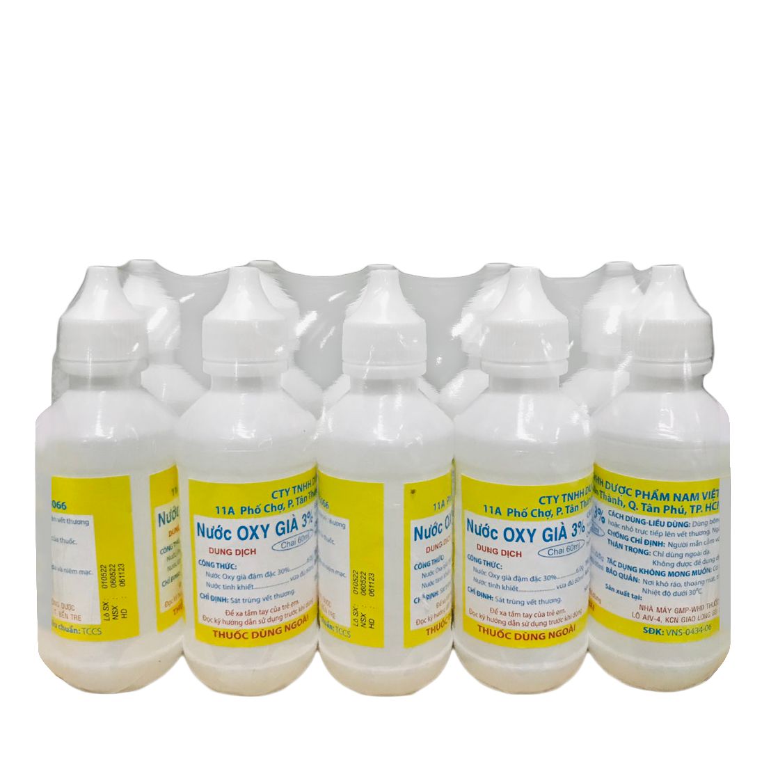 NƯỚC OXI GIÀ 3% CHAI 60ML ( NAVICO )