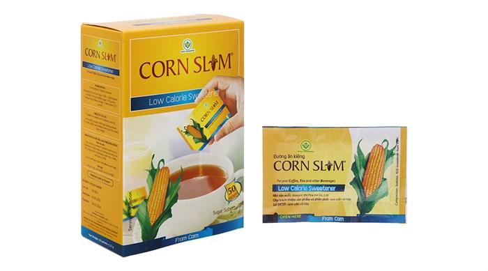 ĐƯỜNG BẮP ĂN KIÊNG CHO NGƯỜI TIỂU ĐƯỜNG CORN SLIM HỘP 50 GÓI