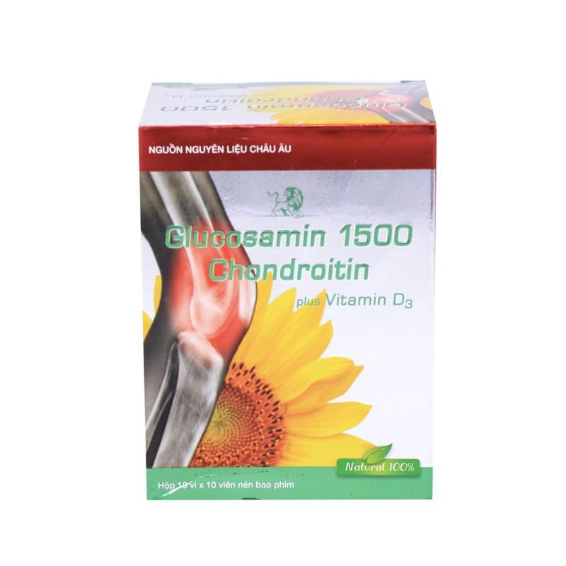 GLUCOSAMIN 1500 CHONDROITIN PLUS VITAMIN D3 NHÀ THUỐC PHÚC AN