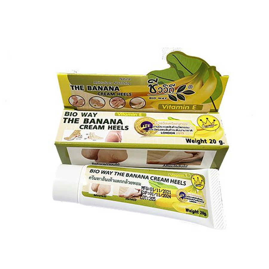 KEM DƯỠNG DA TAY VÀ GÓT CHÂN BIO WAY THE BANANA CREAM HEELS 20g