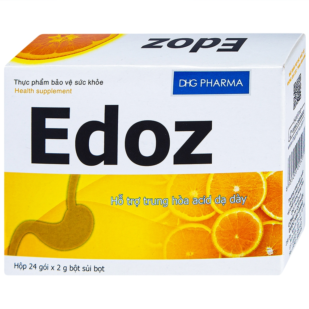 EDOZ, H/24 GÓI ( NATRI HYDRO CARBONAT 802MG, ACID CITRIC KHAN 620MG)