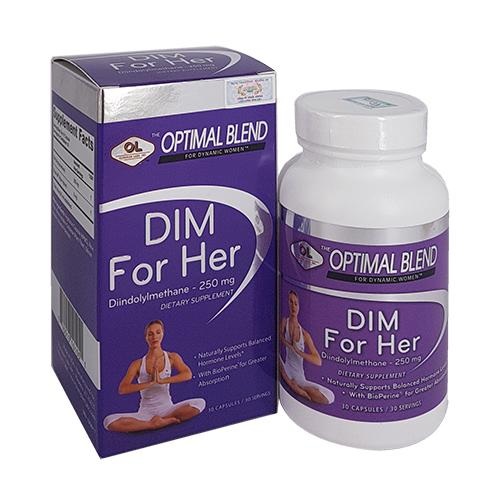 VIÊN DIM FOR HER HỘP 30 VIÊN - HỖ TRỢ CÂN BẰNG NỘI TIẾT TỐ NỮ