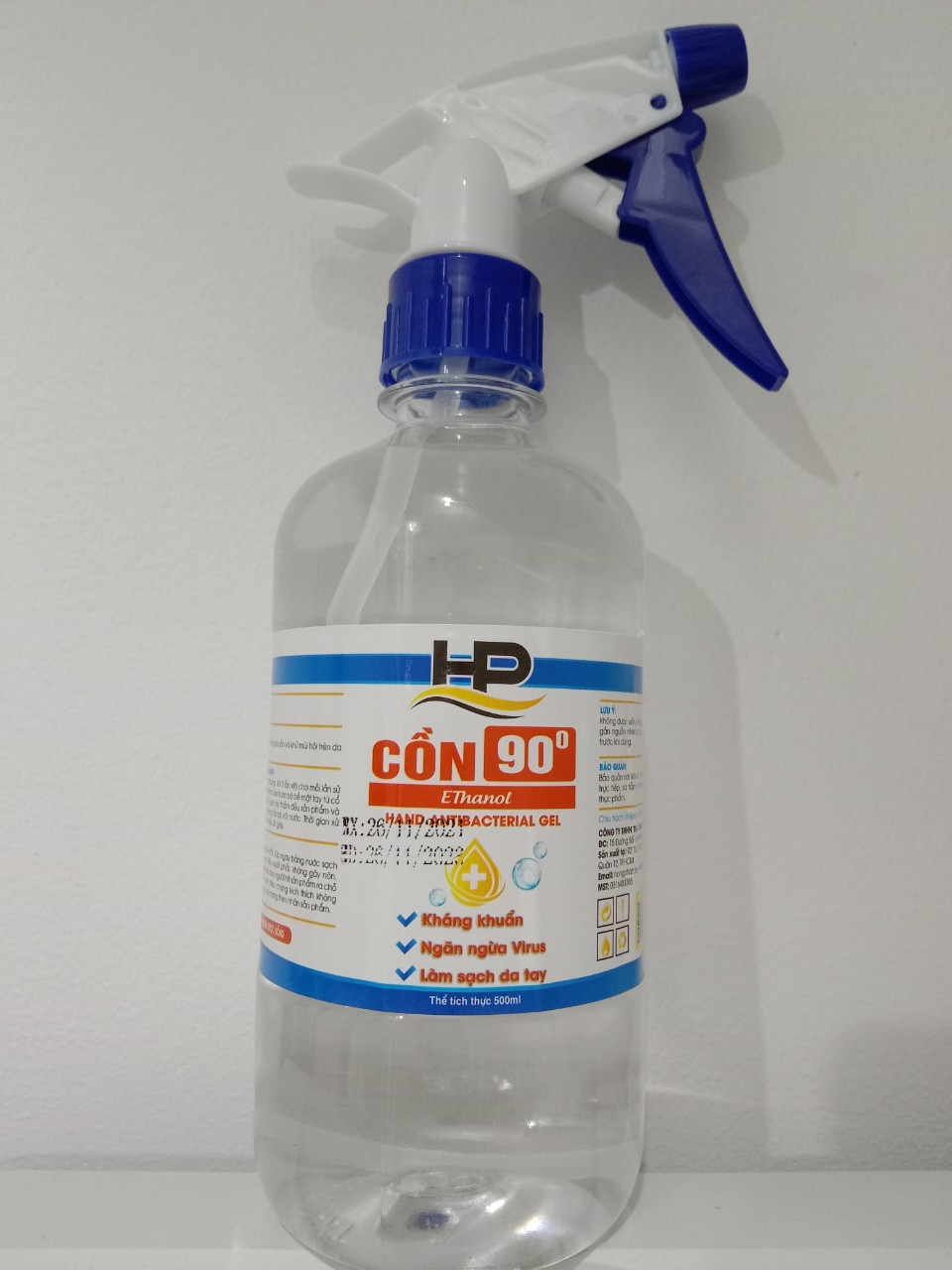CỒN 90 ĐỘ LOẠI 500ML CÓ VÒI