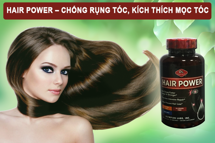VIÊN UỐNG GIẢM RỤNG TÓC, KÍCH THÍCH MỌC TÓC HAIR POWER HỘP 40 VIÊN