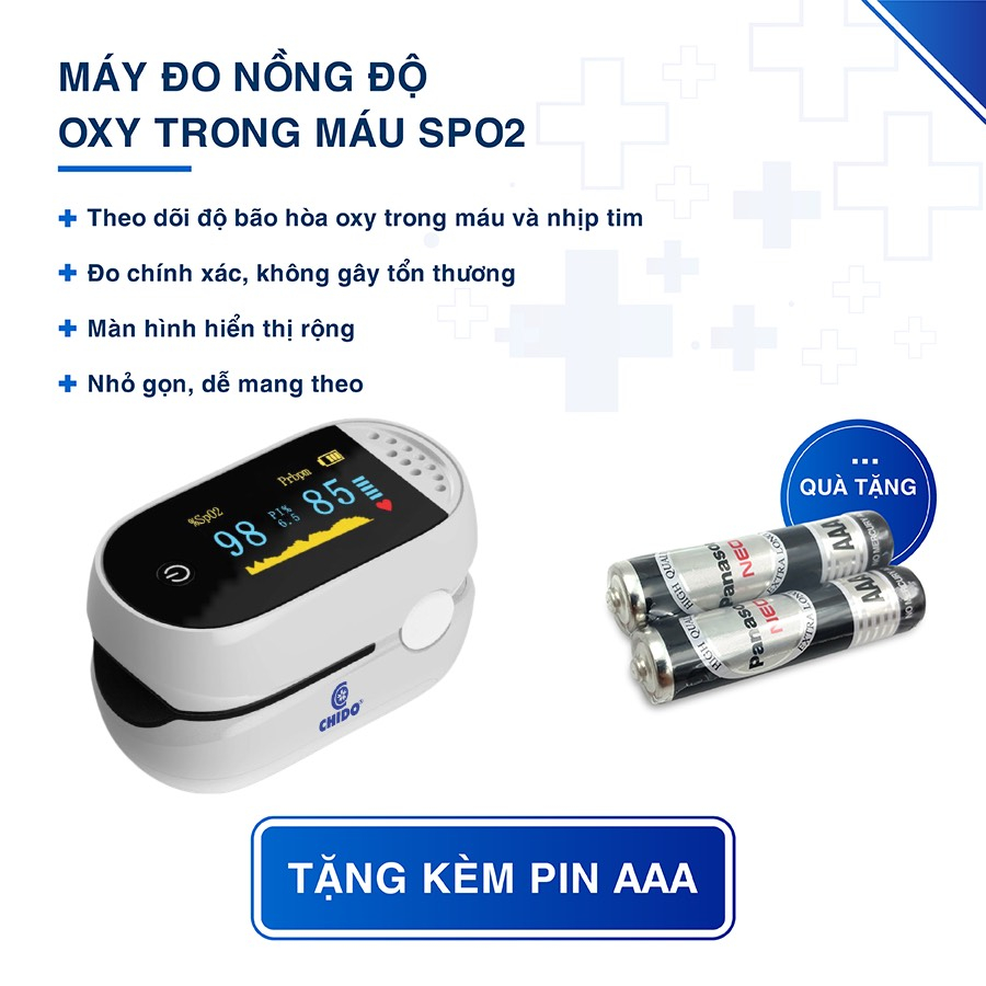 MÁY ĐO NỒNG ĐỘ OXY PULSE OXIMETER CHIDO