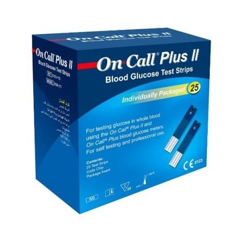 QUE THỬ ĐƯỜNG HUYẾT ON CALL PLUS BLOOD GLUCOSE TEST STRIPS