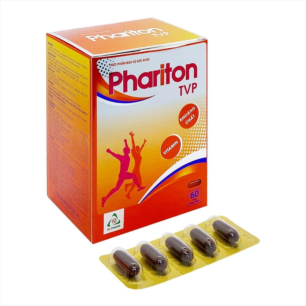 BỔ SUNG VITAMIN VÀ KHOÁNG CHẤT (PHARITON TVP HỘP 60 VIÊN)