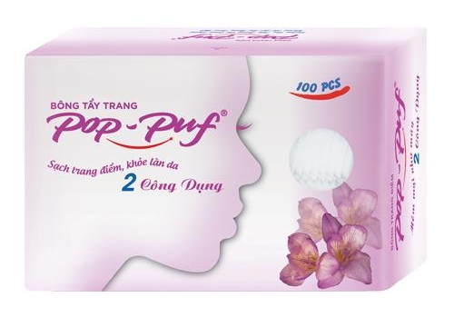 BÔNG TẨY TRANG POP - PUF HỘP 100 MIẾNG - YAHO