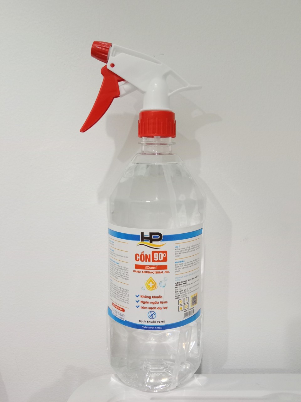 CỒN 90 ĐỘ LOẠI 1 LÍT CÓ VÒI