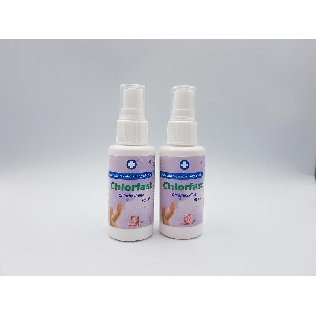 CHLORFAST - NƯỚC RỬA TAY KHÔ 50ML