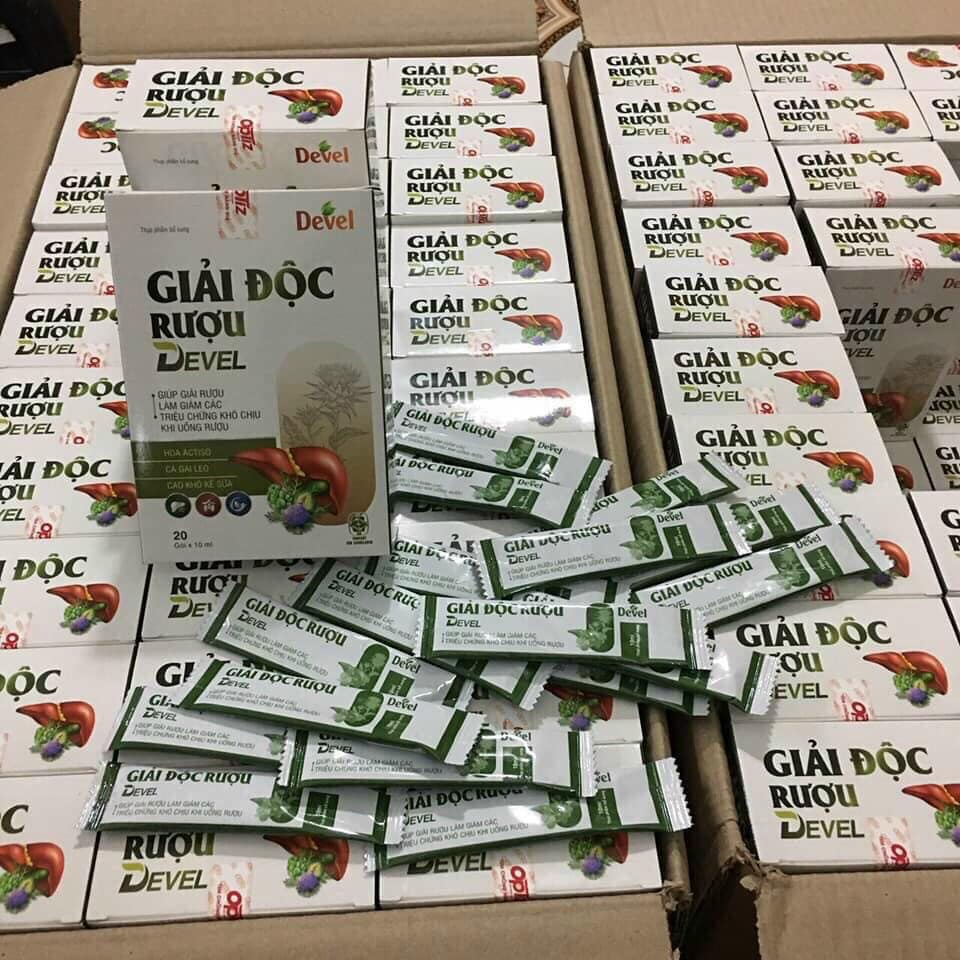 GIẢI ĐỘC RƯỢU DEVEL (H.20 GÓI x 10ML)