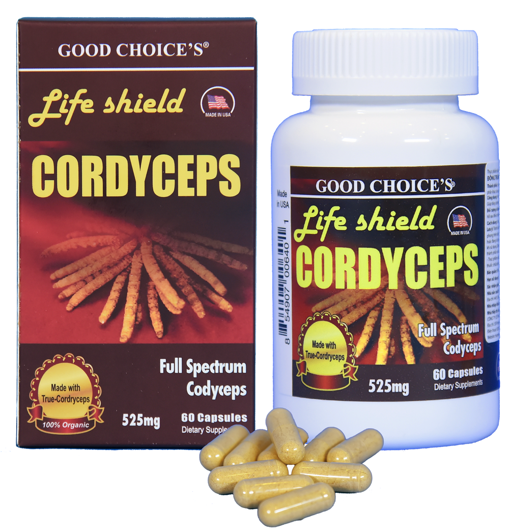 ĐÔNG TRÙNG HẠ THẢO (LIFE SHIELD CORDYCEPS 525MG H.60V)