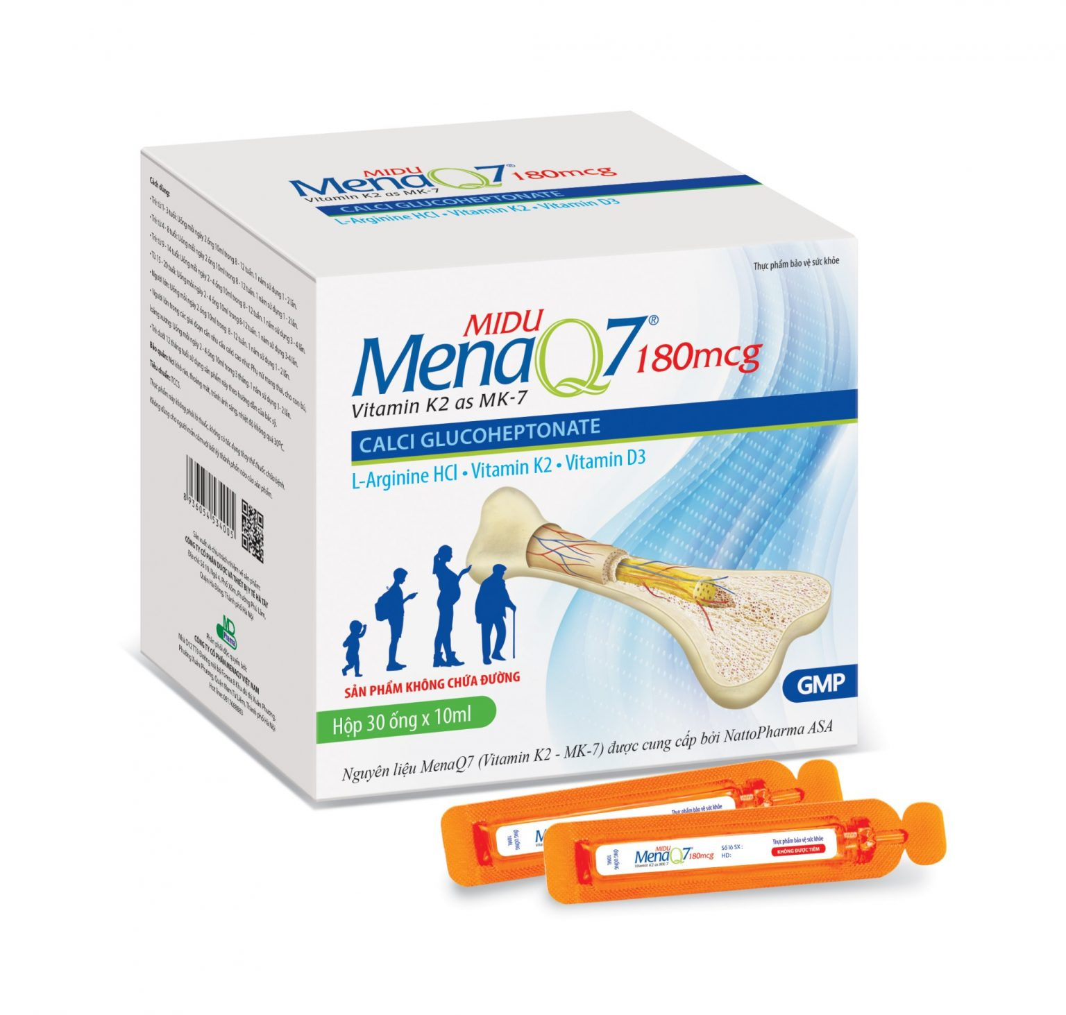 HỖ TRỢ XƯƠNG RĂNG CHẮC KHỎE (MIDU MENA Q7 180MCG)