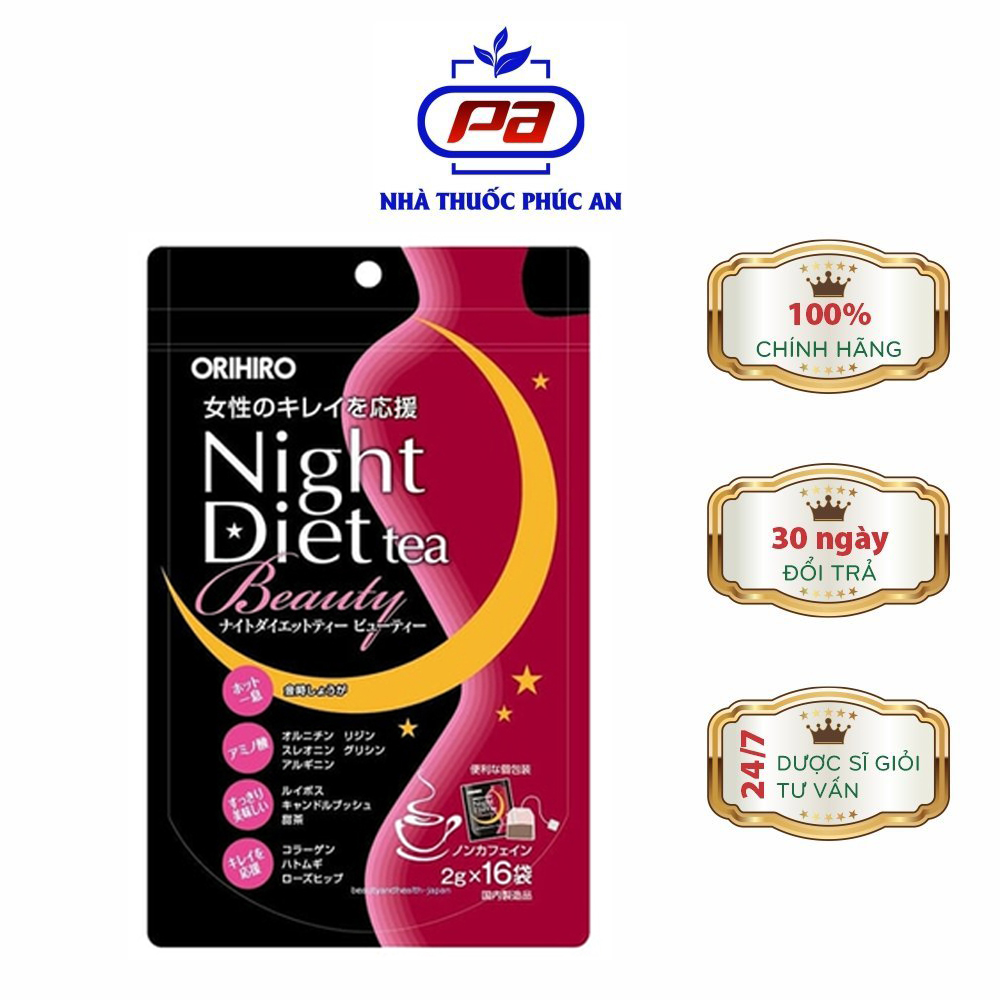 TRÀ GIẢM CÂN BEAUTY COLLAGEN ORIHIRO 16 GÓI