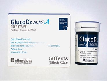 QUE THỬ ĐƯỜNG HUYẾT GLUCO DR AUTO (H/50QUE)