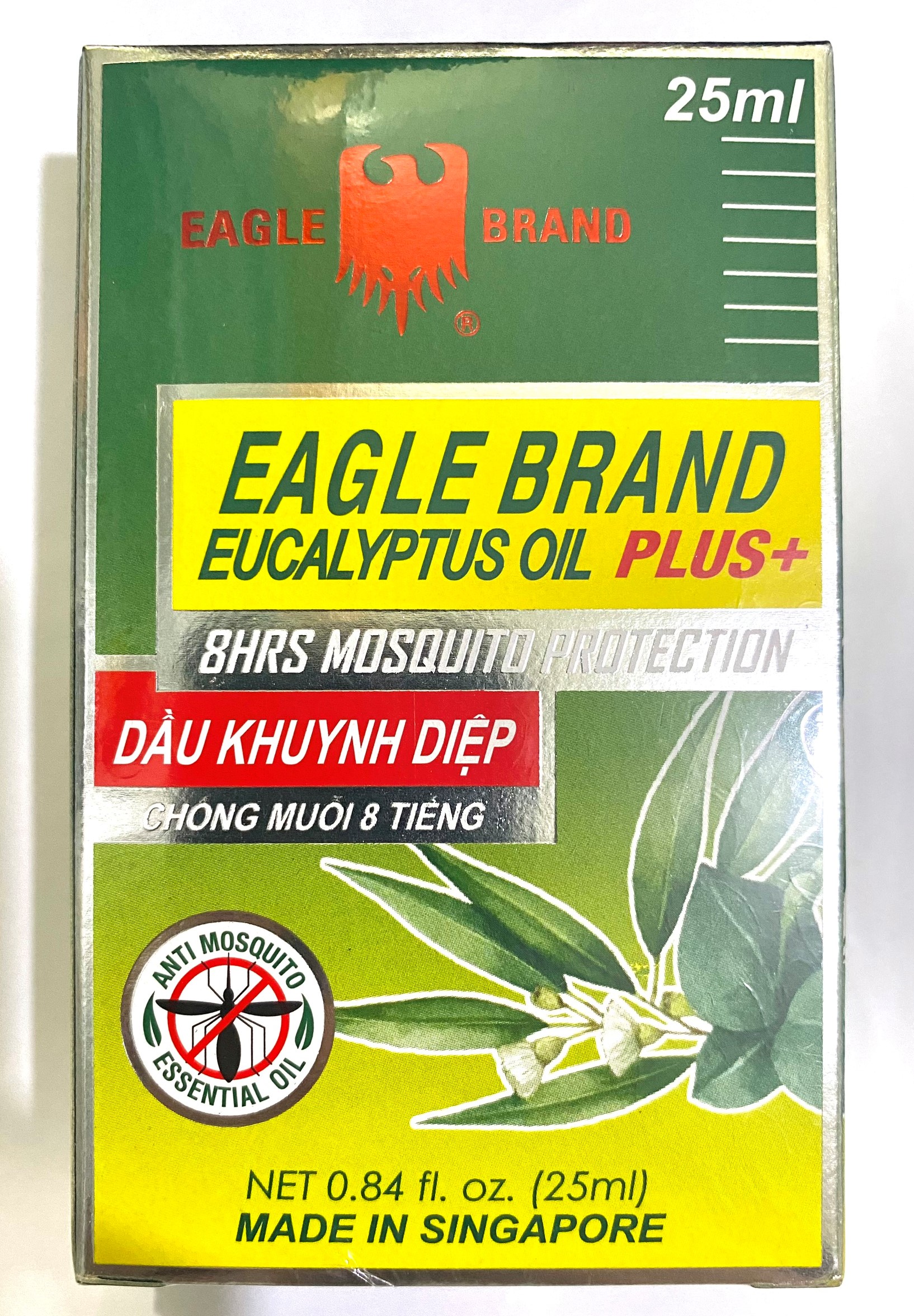 DẦU KHUYNH DIỆP CHỐNG MUỖI CON Ó EAGLE BRAND ECALYPTUS OIL PLUS+ (25ML)
