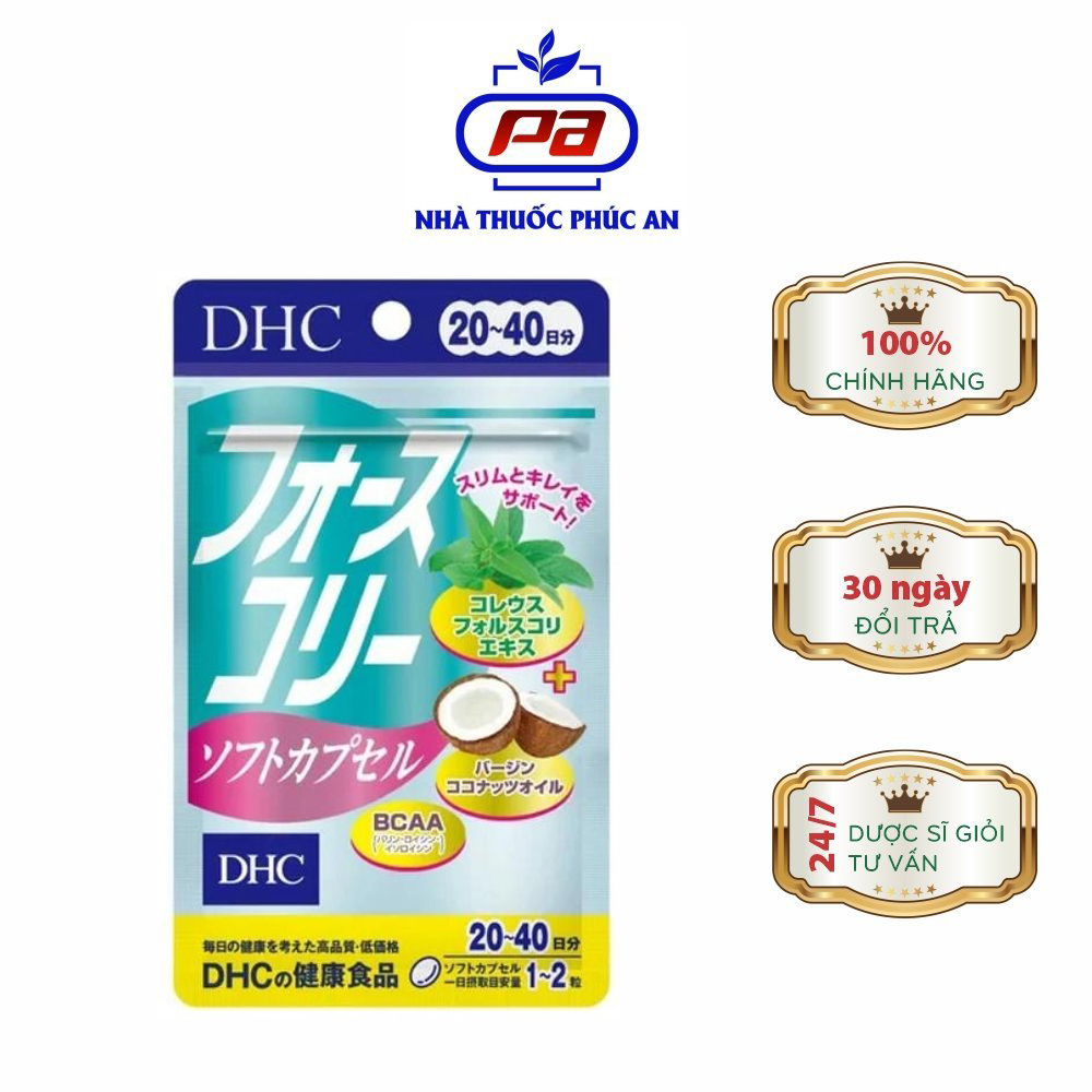 VIÊN UỐNG GIẢM CÂN DHC CHIẾT XUẤT DẦU DỪA 20 NGÀY GÓI 40 VIÊN