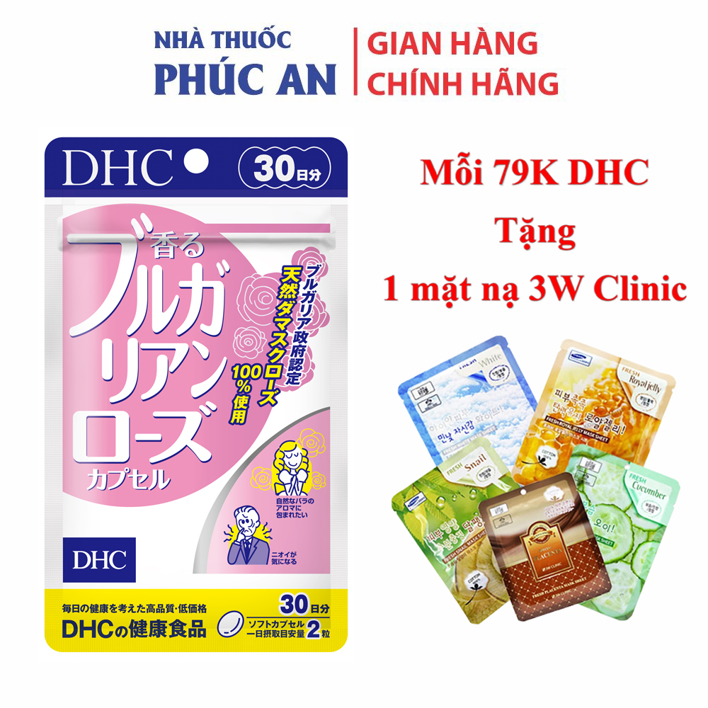 DHC BULGARIAN ROSE CAPSULE 30N - HOA HỒNG 30 NGÀY