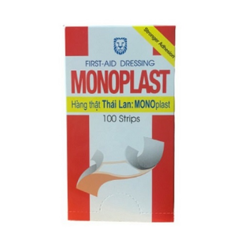 BĂNG CÁ NHÂN MONOPLAST HỘP 100 MIẾNG- THÁI LAN