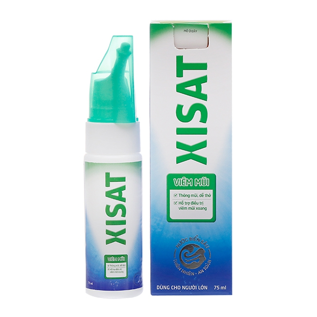 XISAT XANH LÁ CHAI 75ML TRI VIÊM MŨI -MERAP