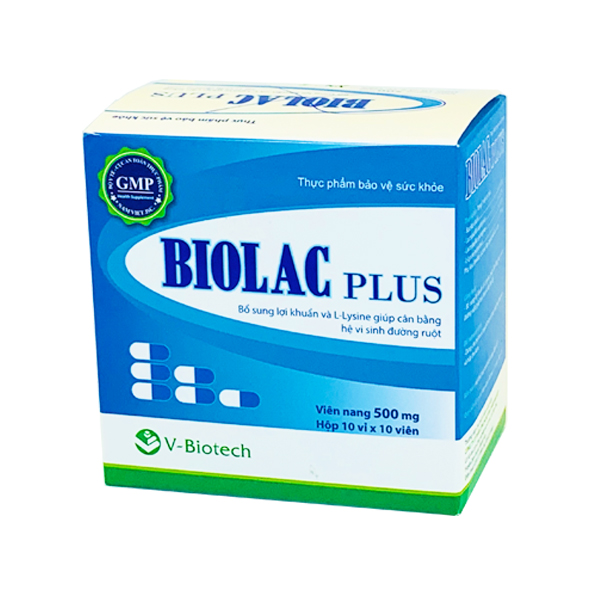 BỔ SUNG LỢI KHUẨN BIOLAC PLUS (H/100V)