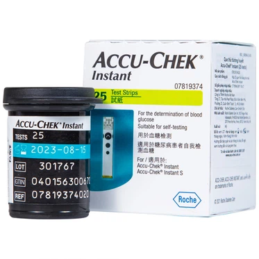 QUE THỬ ĐƯỜNG HUYẾT ACCU-CHEK INSTANT 25 QUE - ROCHE