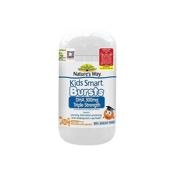 TPBVSK DHA KIDS SMART BURSTS DHA 300MG TRIPLE STRENGHT (50 VIÊN)