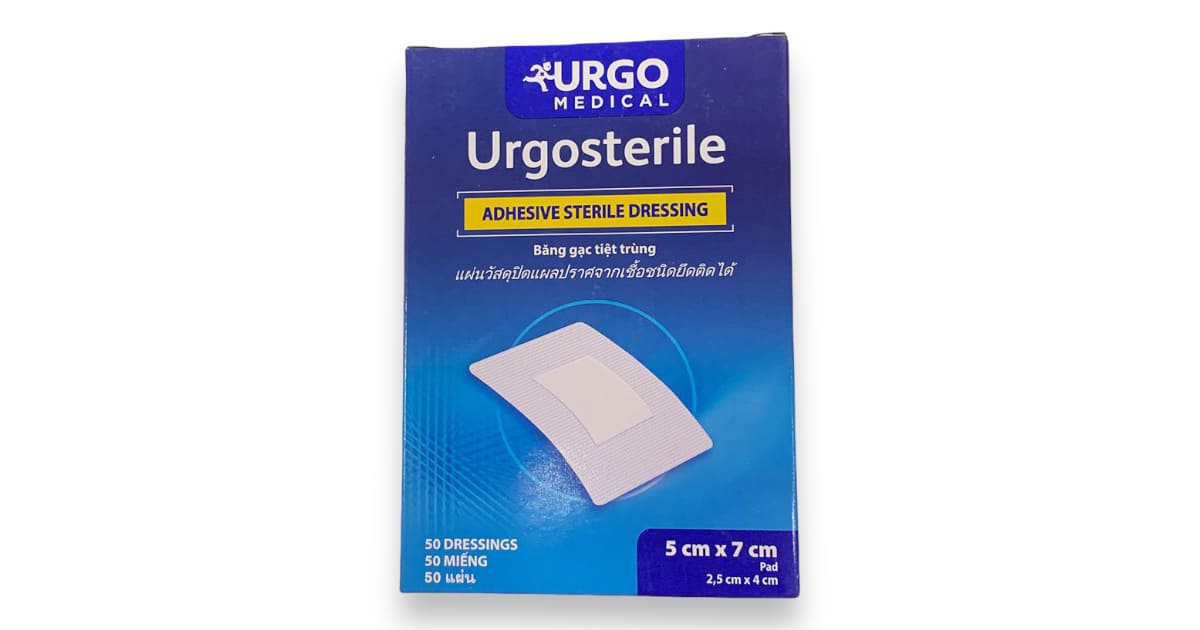 BĂNG GẠC TIỆT TRÙNG URGOSTERILE 5cm x 7cm (H/50 MIENG)