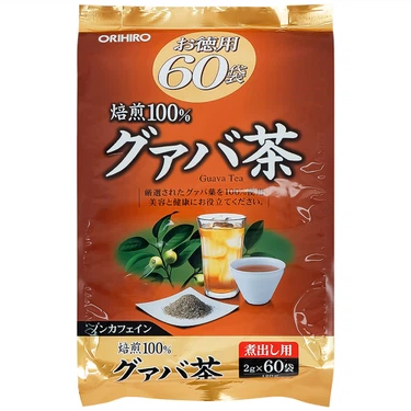 TRÀ LÁ ỔI GUAVA TEA ORIHIRO (NHẬT BẢN)-GÓI 60 TÚI LỌC