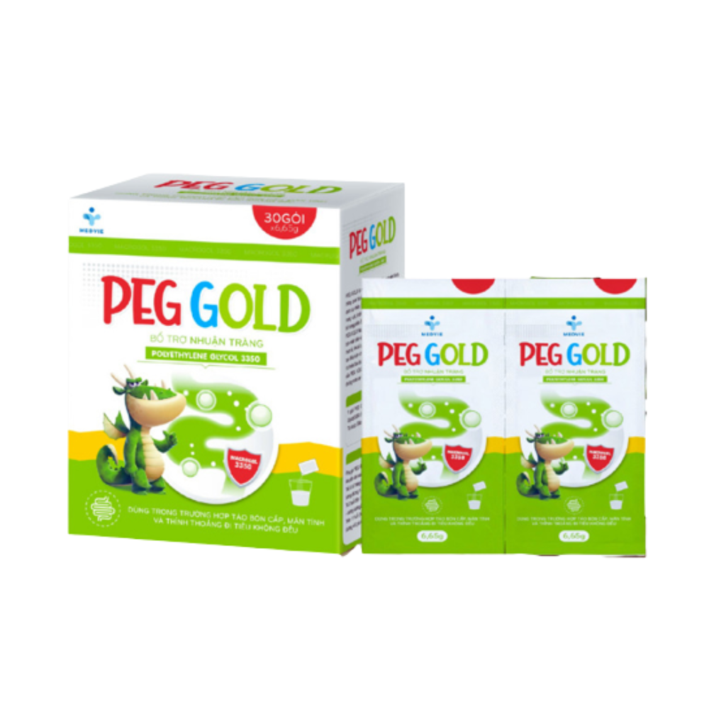 SẢN PHẨM HỖ TRỢ NHUẬN TRÀNG PEG GOLD (HỘP 30 GÓI)