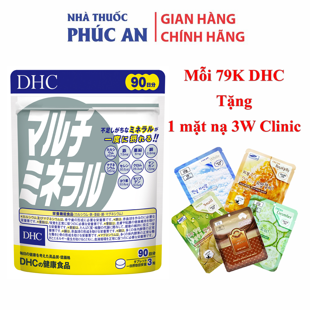 BỔ SUNG ĐA KHOÁNG CHẤT MULTI MINERALS DHC  90 NGÀY