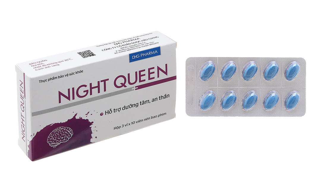 HỖ TRỢ DƯỠNG TÂM, AN THẦN NIGHT QUEEN HỘP 30 VIÊN - DHG