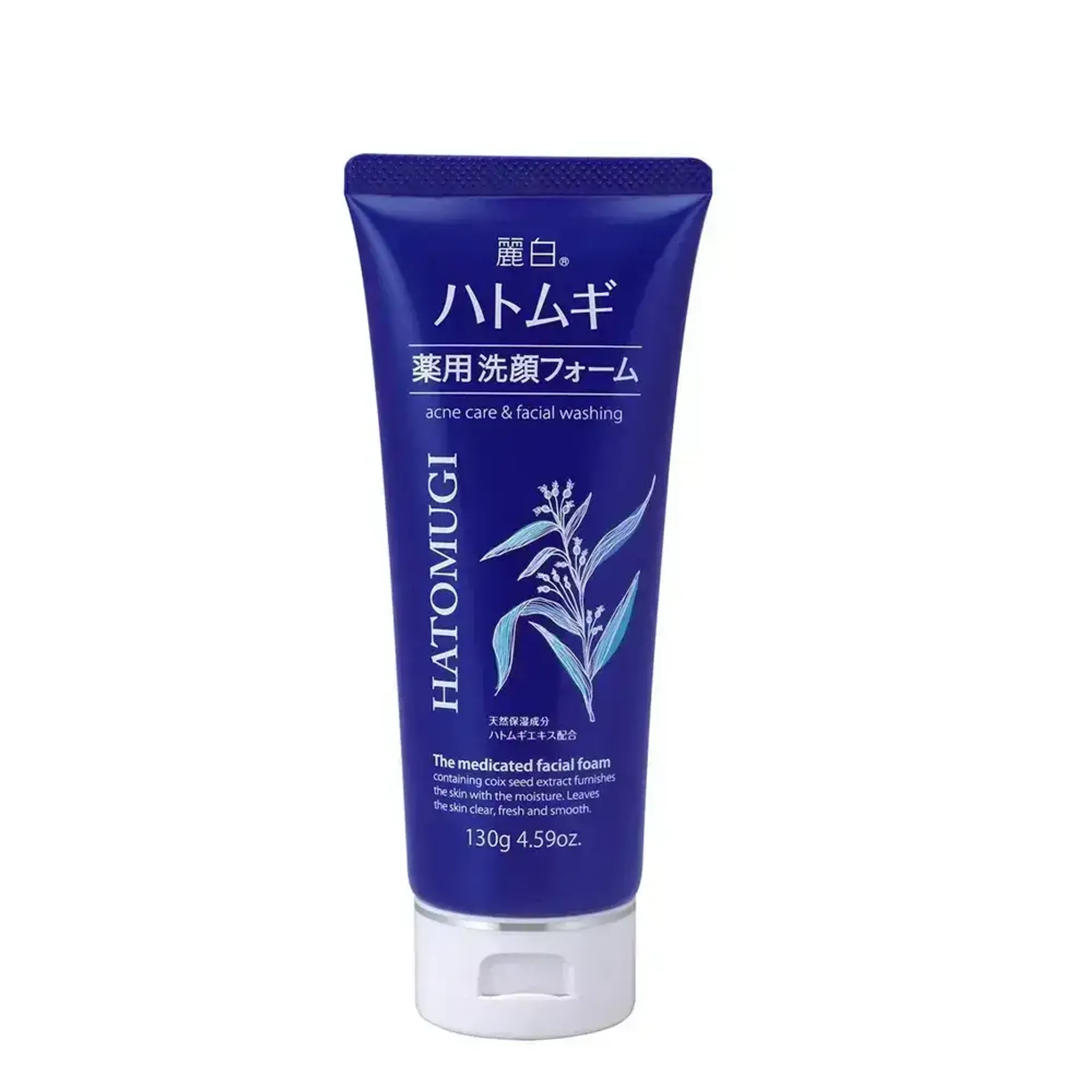 Sữa rữa mặt ngừa mụn Reihaku Hatomugi Medicated Facial Foam 130g