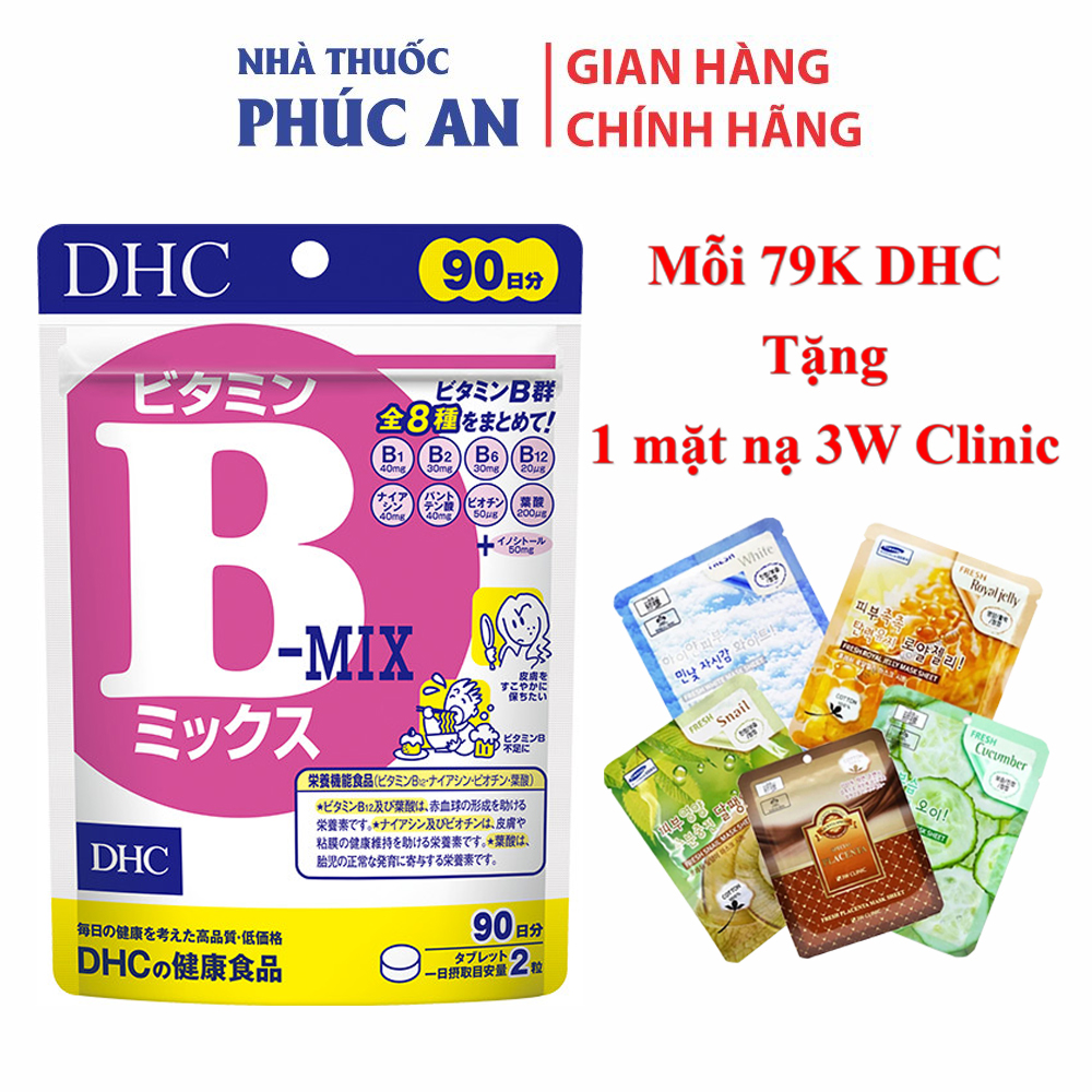 VIÊN UỐNG DHC BỔ SUNG VITAMIN B MIX (GÓI 180 VIÊN - 90 NGÀY )