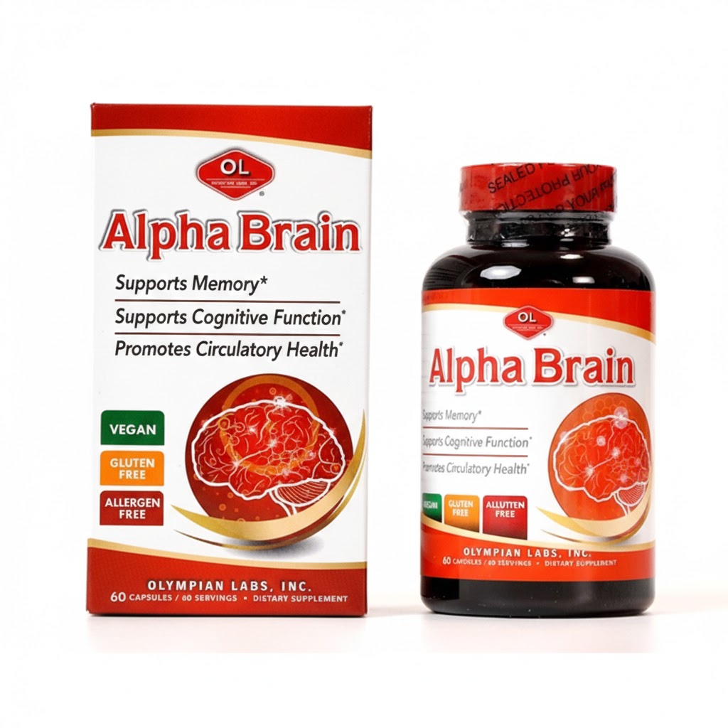 TPBVSK ALPHA BRAIN HỘP 60 VIÊN - HỖ TRỢ TUẦN HOÀN MÁU, CẢI THIỆN TRÍ NHỚ