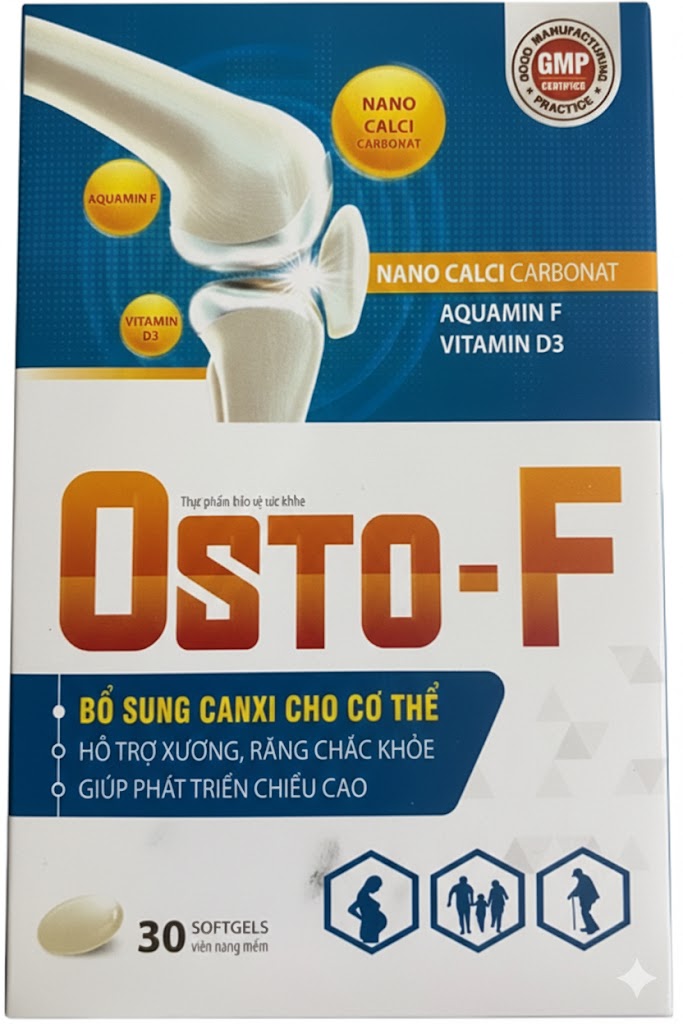 VIÊN UỐNG BỔ SUNG CANXI OSTO-F (LỌ/30V)