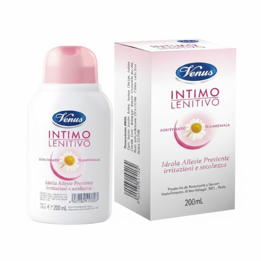 DUNG DỊCH VỆ SINH PHỤ NỮ HƯƠNG CÚC LA MÃ INTIMO LENITIVO VENUS CHAI 200ML